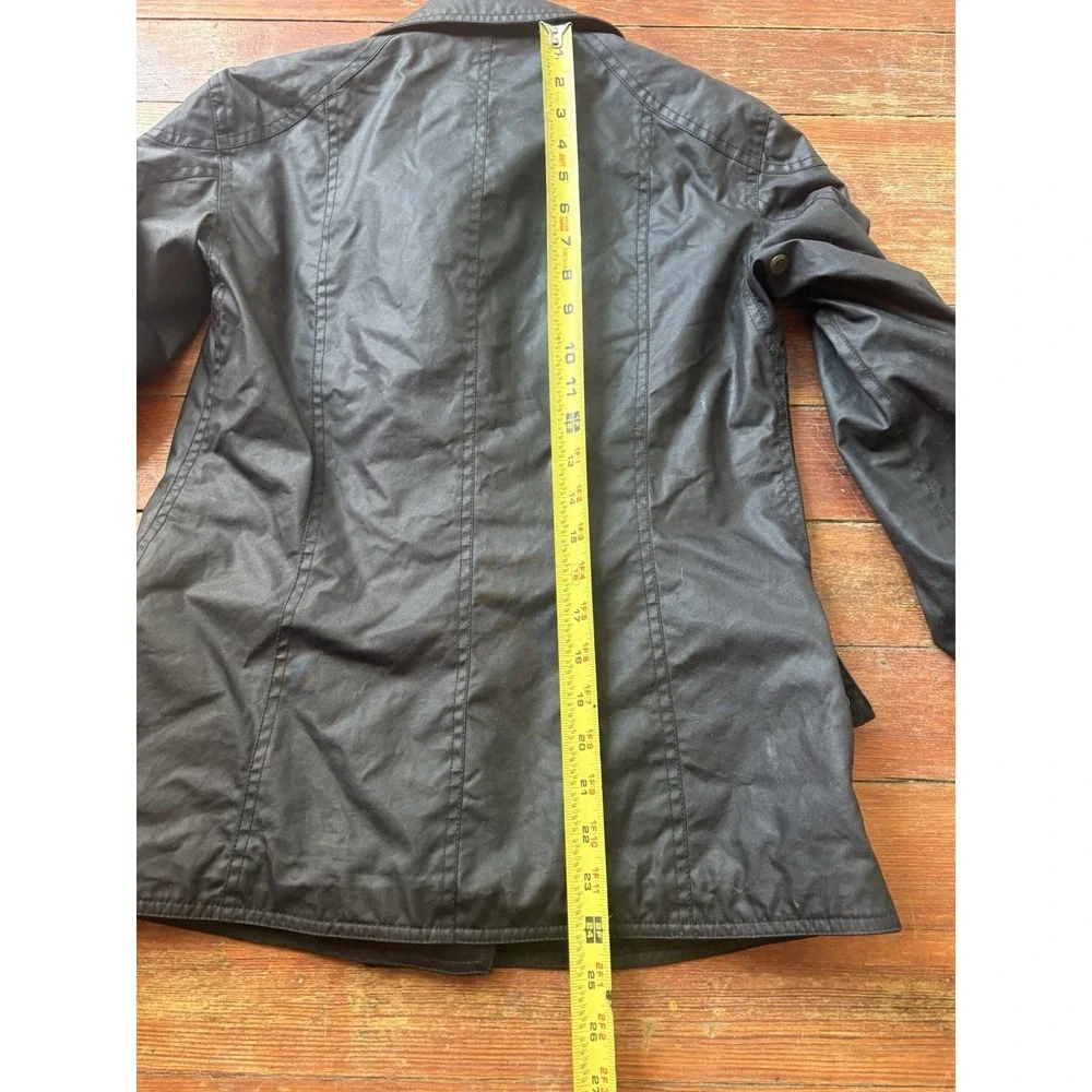 Belstaff Women's Trialmaster Waxed Cotton Jacket Size 40 Black